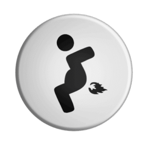 BADGESAGOGO.FR - Badge Cul en feu