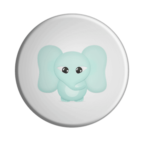 BADGESAGOGO.FR - Badge Elephant bébé