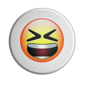 BADGESAGOGO.FR - Badge Smiley furieux