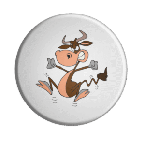 BADGESAGOGO.FR - Badge Taureau loco