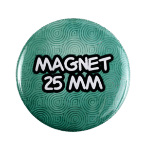 BADGESAGOGO.FR - Magnet 25mm 100% personnalisé face avant