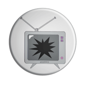 BADGESAGOGO.FR -Badge télévision cassée