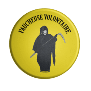 BADGESAGOGO.FR -Badge faucheuse volontaire