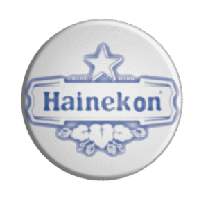 BADGESAGOGO.FR - Badge hainekon bleu et blanc