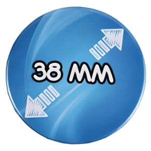 BADGESAGOGO.FR - Badge 38 mm 100% personnalisé avant