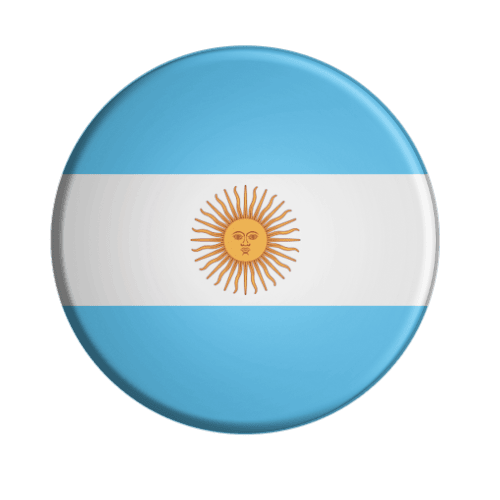 BADGESAGOGO.FR - Badge Drapeau ARGENTINE