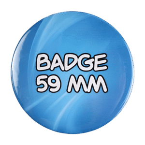 BADGESAGOGO.FR - Badge 59 mm 100% personnalisé avant
