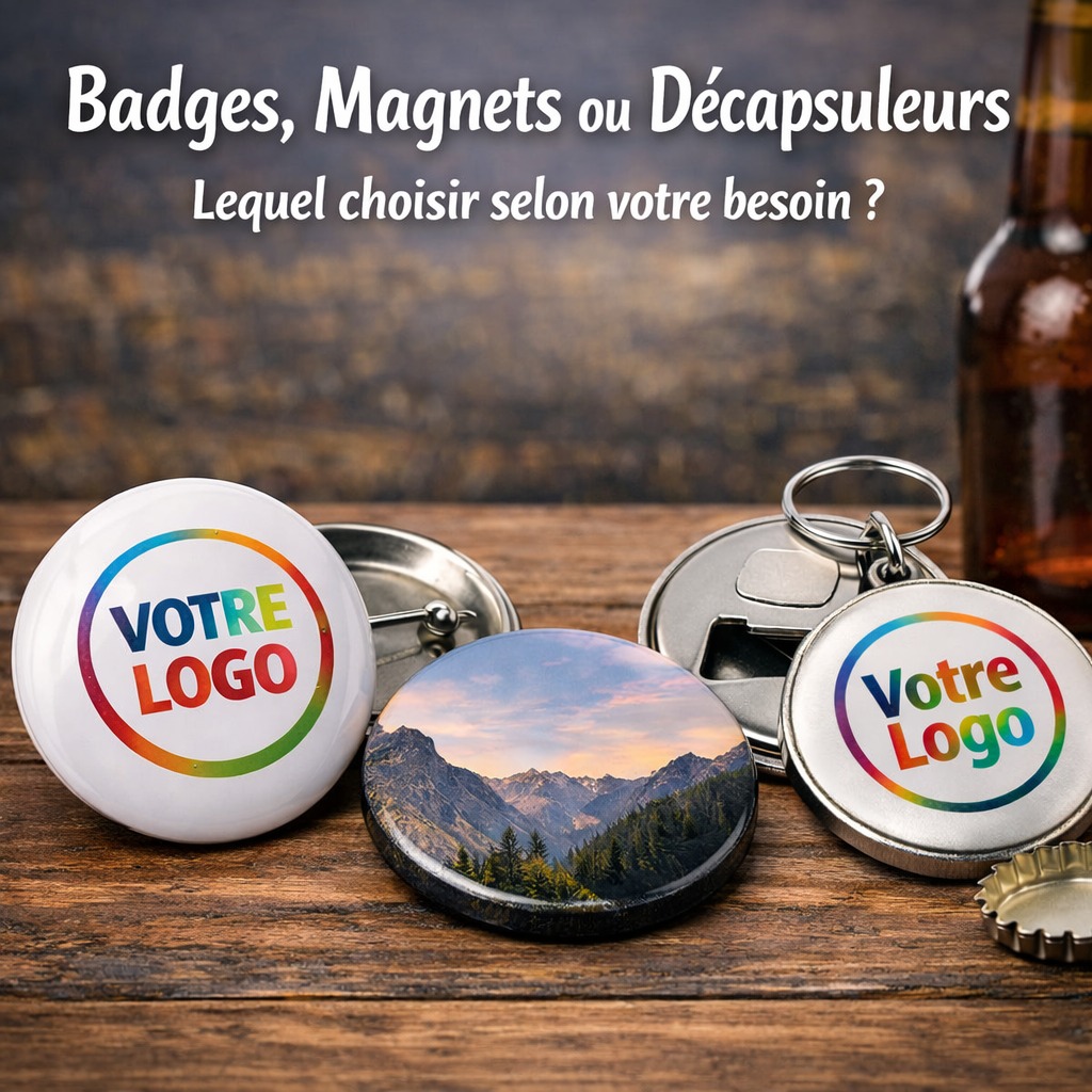 🎁✨ Badge, magnet ou décapsuleur…
Vous ne savez pas lequel choisir pour votre événement ou votre marque ?Chaque support a un objectif précis : visibilité, souvenir ou utilité.👉 Découvrez le guide complet :
https://badgesagogo.fr/goodies-personnalises-badge-magnet-decapsuleur/#GoodiesPersonnalisés #Badges #Magnets #Décapsuleurs #MarketingDigital #CommunicationVisuelle #Entrepreneurs #badge #badgedesign #badgespersonnalisés #badgesdesign #magnet #decapsuleurpersonnalisé