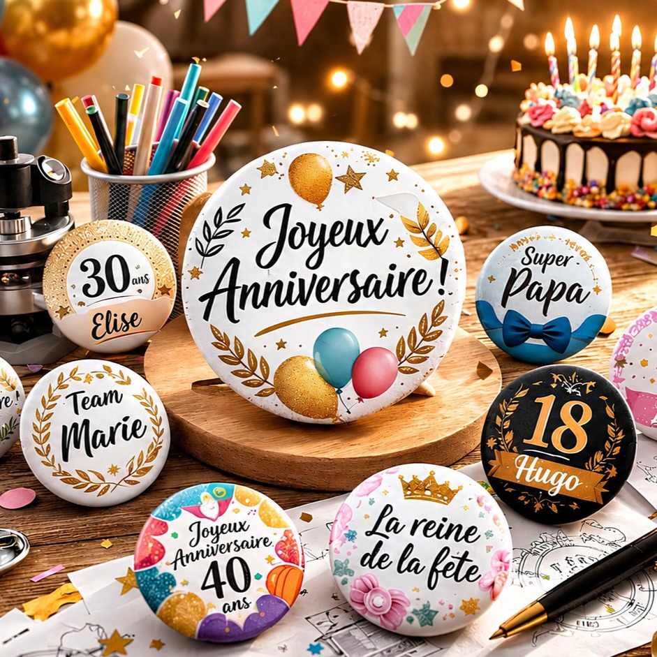 ✨ Le petit détail qui change complètement l'ambiance d'un anniversaire ? 🎉Un badge personnalisé !Il fait sourire 😄
Il crée des échanges 🤝
Il embellit les photos 📸
Et il devient un vrai souvenir ❤️Dans notre nouvel article, découvrez :🎨 Les styles les plus tendance
🎁 Des idées pour les invités
👧 Des badges pour les enfants
🥳 Des modèles pour les adultes
💍 Des inspirations pour les anniversaires de mariage
📏 Les meilleurs formats
✍️ Des exemples de textes amusants ou élégants👉 Toutes nos astuces sont ici :
https://badgesagogo.fr/badges-personnalises-anniversaires/💬 Vous préféreriez un badge drôle ou plutôt élégant ?#Anniversaire #BadgePersonnalisé #PartyIdeas #DIY #Décoration #Événement #Fête #badge #badgedesign #badges #badgespersonnalisés #badgesdesign