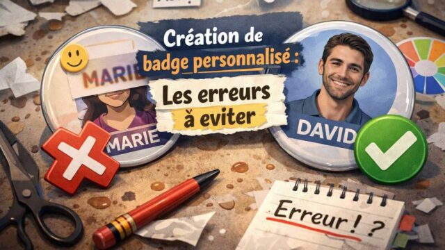 Votre badge peut faire pro… ou totalement amateur 👀Les erreurs les plus fréquentes :
❌ mauvaise résolution
❌ typo illisible
❌ trop d’infos
❌ mauvais contraste🎟️ On vous montre comment éviter ça dans notre dernier article.🔗 https://badgesagogo.fr/creation-badge-personnalise-erreurs-a-eviter/#BadgePersonnalisé #Branding #CommunicationVisuelle #EventProfs #badge #badgedesign #badges #badgespersonnalisés #badgesdesign